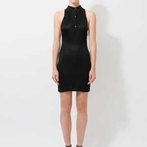 ATM 100% Silk Utility Jumpsuit Sleeveless Romper Quiet Luxury Old Money Black XS